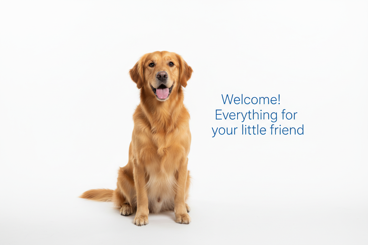 Golden Retriever Welcome Banner